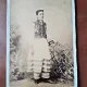 Fotografie barbat in costum popular, pe carton, sfarsit de secol XIX