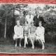Fotografie, familie la ceai party, Cambridge 1927, gradina din 19 Pretoria Rd, parintii lui Geo (dr. Litarczek, parintele radiologiei romanesti)