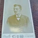 Fotografie portret barbat cu papion, tip CDV
