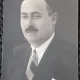 Fotografie tip Carte Postala, Barbat cu mustata si cravata, 1937