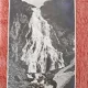 Fotografie tip carte postala, cascada Urlatoarea Balei, Fagaras, perioada interbelica