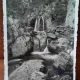 Fotografie tip carte postala, cascadele Bicazului, 1937