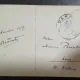 Fotografie tip carte postala, circulata, tineri cu rachete de tenis, 1907