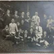 Fotografie tip Carte postala, Clasa de baieti cu profesoru lor in excursie la munte, 1921