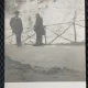 Fotografie tip Carte Postala, Doi barbati pe un drum de munte, perioada interbelica