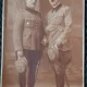 Fotografie tip Carte Postala, Doi locotenenti in armata romana, 1924