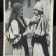 Fotografie tip carte postala, doua femei imbracate in port popular, 1917