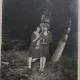 Fotografie tip Carte postala, Doua prietene la Calimanesti 1927
