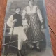 Fotografie tip Carte Postala - Femeie si barbat in port popular Romanesc