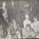 Fotografie tip Carte Postala, Grup de barbati in excursie, la munte, anii 40