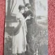 Fotografie tip carte postala, indragostiti, 1916