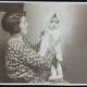 Fotografie tip Carte Postala, Mama cu bebelusul, perioada interbelica