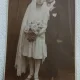 Fotografie tip Carte postala, Mire si mireasa, 1928
