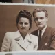 Fotografie tip carte postala, necirculata, sot si sotie, 1944