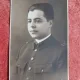 Fotografie tip carte postala, ofiter, perioada interbelica