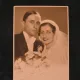 Fotografie tip carte postala portret de nunta