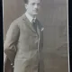 Fotografie tip Carte Postala, Tanar cu mustata, 1929