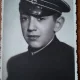 Fotografie tip carte postala, tanar militar, 1939