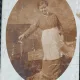 Fotografie tip Carte Postala, Tanara cu sort, 1914