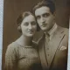 Fotografie tip Carte postala, Tineri proaspat logoditi, 1925