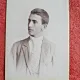 Fotografie tip CDV, barbat cu cravata, inceput de secol XX