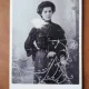 Fotografie tip CDV, femeie inceput de secol XX