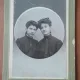 Fotografie tip CDV, mama si fiica, 1915