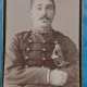 Fotografie tip CDV, Sublocotenet francez in tunica cu gaitane, inceput de secol XX