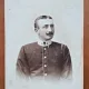 Fotografie pe carton, subofiter Zinca Golescu, perioada interbelica