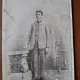 Fotografie tip CDV, tanar inceput de secol XX