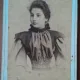 Fotografie tip CDV, tanara, sfarsit de secol XIX