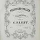 Frauenlob - Walzer pentru piano forte - C. Faust  Op.75  partitura