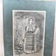 Gravura tanara femeie valaha, de D. Lancelot (cu passepartout)