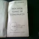 INDICATOR TEHNIC IN CONSTRUCTII, 1938 - VICTOR ASQUINI, CU DEDICATIA AUTORULUI