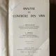 J. Ribereau-Gayon Analyse et controle des vins (1958)