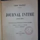 Journal Intime - Leon Tolstoi (2 volume)