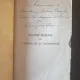 Leopold Stern - Sacher-Masoch ou Lamour de la souffrance  cu dedicatie