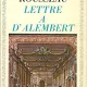 LETTRE A D'ALEMBERT - ROUSSEAU  (CARTE IN LIMBA FRANCEZA)