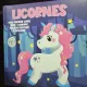 Licornes - Mon premier livre avec 4 grands puzzles faciles a realiser (Unicorni - Prima mea carte cu 4 puzzle-uri mari, usor de rezolvat - carte in limba Franceza)