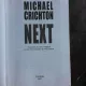 NEXT - MICHAEL CRICHTON