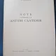 Note cu privire la Antioh Cantemir - V. Mihordea