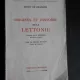 Origines et histoire de la Lettonie - Henry de Chambon  (carte in limba franceza)
