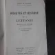 Origines et histoire de la Lettonie - Henry de Chambon  (carte in limba franceza)