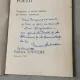 Poezii - Hugo von Hofmannsthal - cu dedicatie de la Venera Antonescu catre Dan Grigorescu, critic de arta.