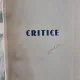 Pompiliu Constantinescu - Critice (cu dedicatie de la autor pentru Vladimir Dinescu)