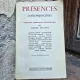 Presences contemporaines. Écrivains americains daujourd hui - Pierre Brodin