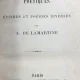 Recueillements Poetiques (Meditatii poetice- carte in franceza)- A. de Lamartine