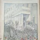 Revista Universul Literar nr.12/1897  pe coperta demonstratie populara in fata palatului Regal din Atena