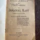 Sofronie Craioveanul Viata si operile lui Immanuel Kant (1906)