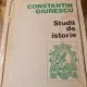 Studii de istorie - Constantin Giurescu  cu dedicatia si semnatura lui Dini C. Giurescu